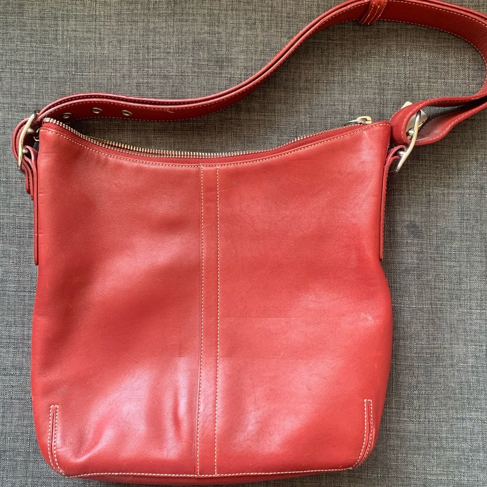 Leather Coach purse